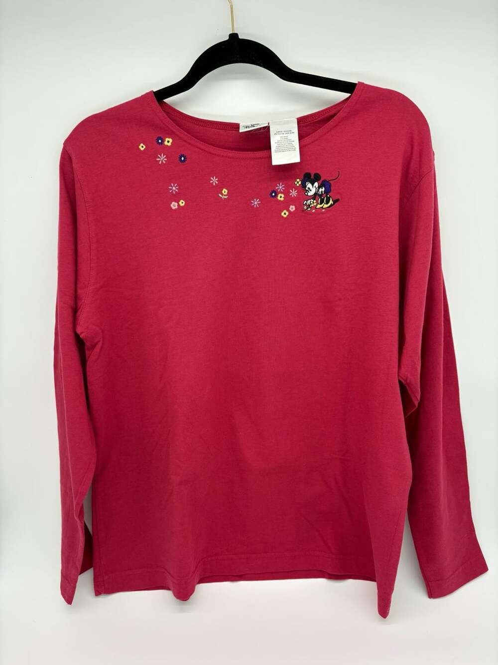 Vintage 90s Disney Store Minnie Mouse Long Sleeve Tee